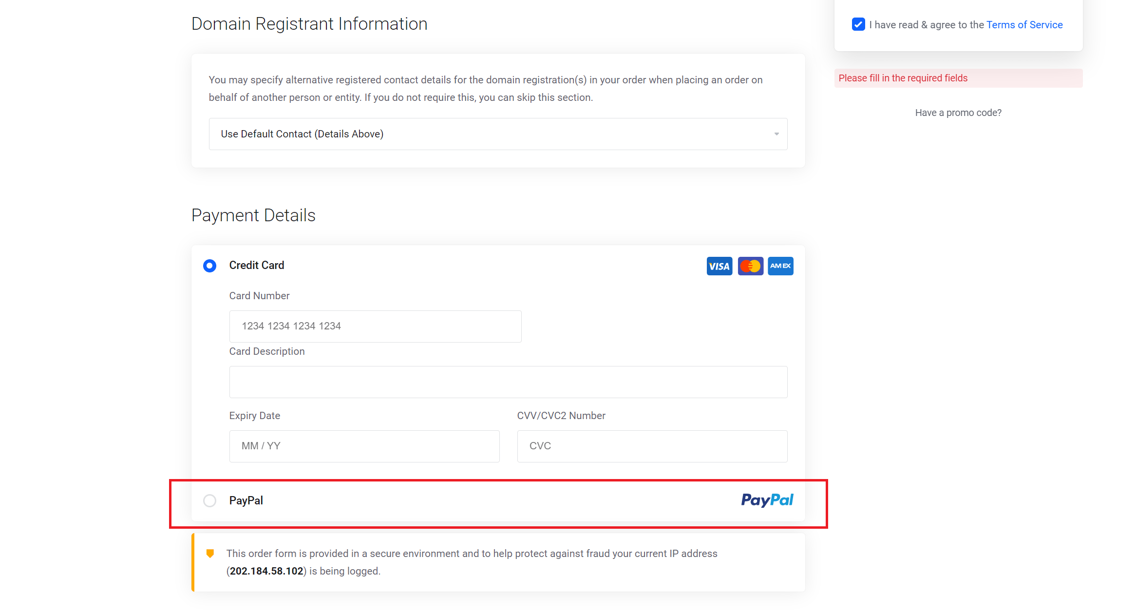 Web-Hosting Admin Panel